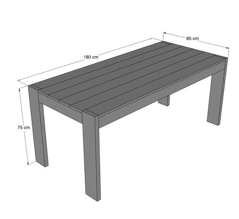 eettafel hoogte.